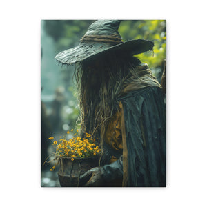 Mystical Canvas Art Print, Wall Decor, Nature Lover Gift, Autumn Decor, Wizard Painting, Fantasy Artwork