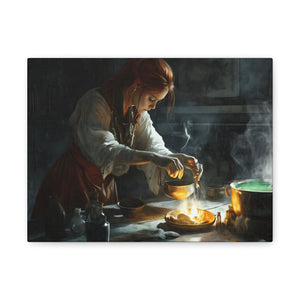 Magical Kitchen Canvas Wall Art, Fantasy Home Decor, Spellbinding Artwork, Witchy Gift, Kitchen Wall Decor, Cozy Vibes