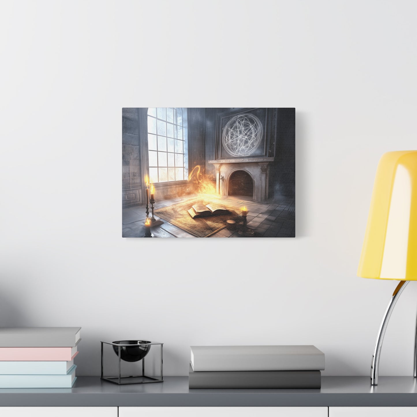 Mystical Canvas Art Print, Wall Decor for Fantasy Lovers, Enchanted Home Decor, Gifts for Book Lovers, Surreal Atmosphere Artwork