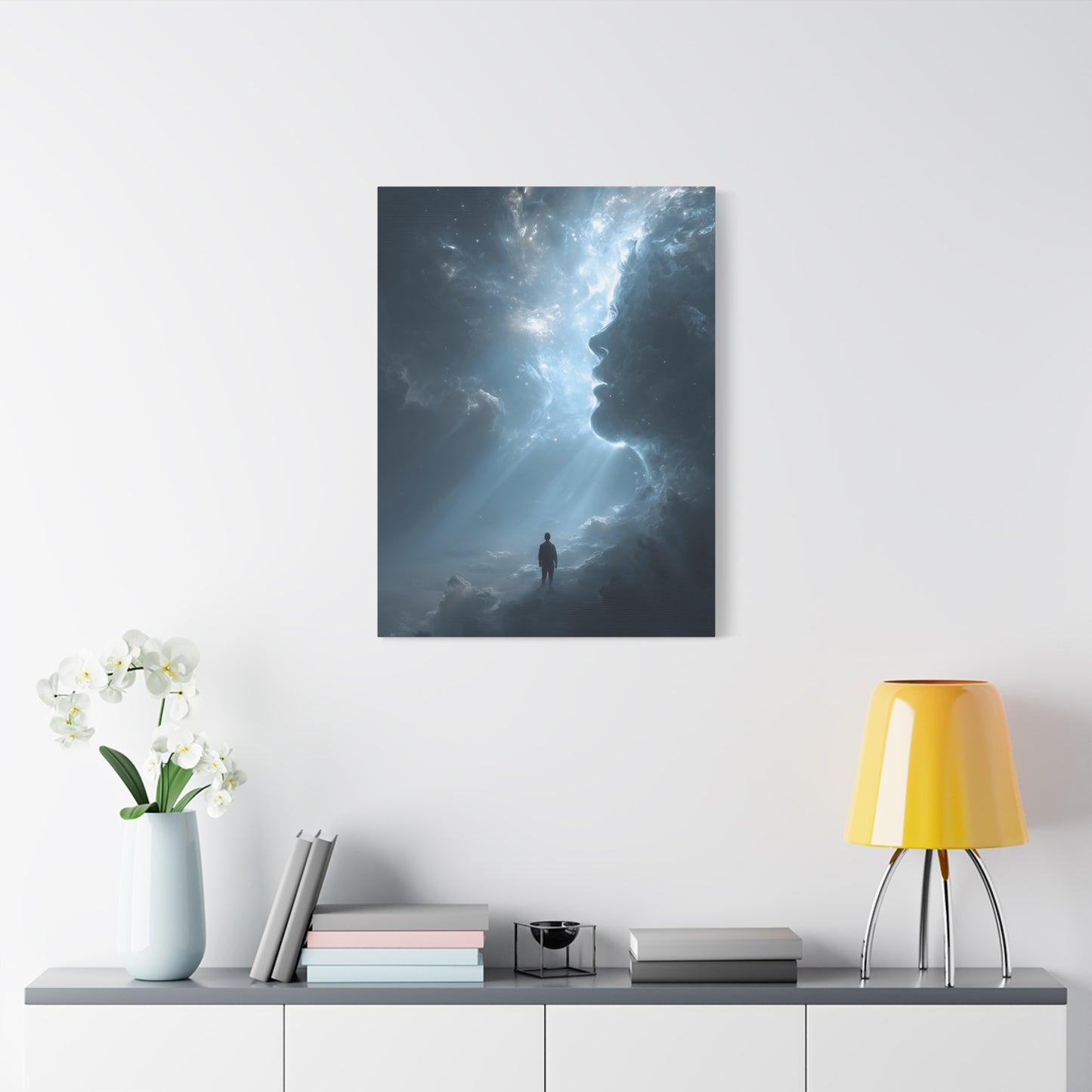 Stretched Canvas Wall Art, Dreamy Surreal Landscape, Home Decor, Gift for Art Lovers, Modern Artwork, Unique Wall Decoration