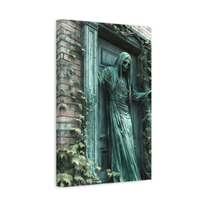 Creepy Gothic Canvas Art, Spooky Decor for Halloween, Wall Art, Unique Gift for Goth Lovers, Eerie Home Decoration