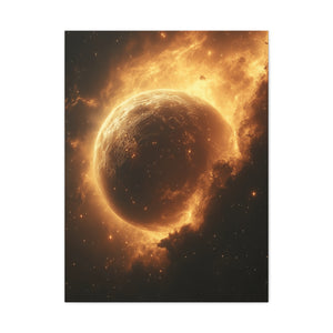 Galactic Wall Art Print, Cosmic Home Decor, Space Lover Gift, Modern Canvas Artwork