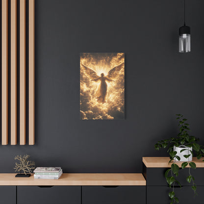 Heavenly Angel Canvas Print, Spiritual Wall Art, Home Decor, Gift for Faith, Inspirational Artwork, Angelic Guardian Decor