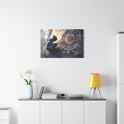 Canvas Print Astrology Clock