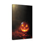 Halloween Pumpkin Canvas Art Print, Spooky Wall Decor, Fall Home Decoration, Halloween Party Decoration, Pumpkin Artwork