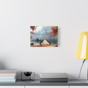 Autumn Landscape Canvas Print, Fall Wall Art, Cozy Home Decor, Nature Photography, Seasonal Decor, Gift for Nature Lovers