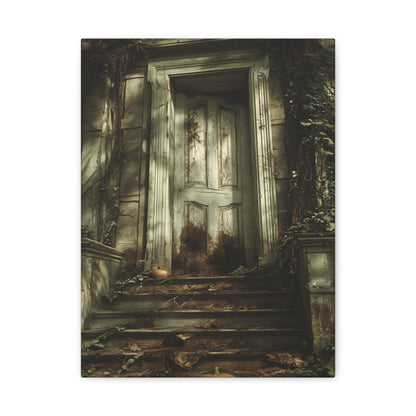 Mystical Doorway Canvas Art Print, Home Decor, Wall Art, Gift for Home, Haunted House Decor, Unique Artwork