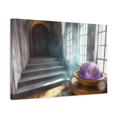 Mystical Canvas Wall Art, Fantasy Decor, Home Aesthetic, Gift for Wizards, Witch Decor, Halloween Art, Magical Atmosphere