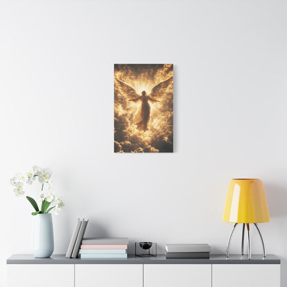 Heavenly Angel Canvas Print, Spiritual Wall Art, Home Decor, Gift for Faith, Inspirational Artwork, Angelic Guardian Decor