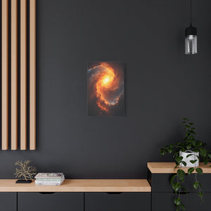 Galactic Swirl Canvas Art, Cosmic Wall Decor, Galaxy Home Decor, Celestial Art Piece, Space-themed Artwork, Gift for Astronomers