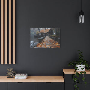 Autumn Landscape Canvas Print, Cozy Home Wall Art, Fall Decor, Nature Photography, Gift for Homeowners, Seasonal Decor