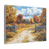 Autumn Décor, Canvas Art, AI Autumn Landscape, Nature Artwork Gift, Modern Wall Hanging, Unique Wall Art