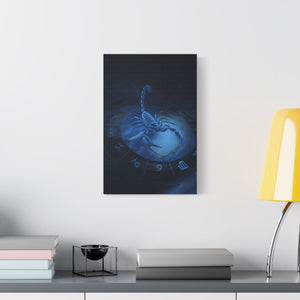 Scorpio Zodiac Wall Art, Astrology Decor, Mystic Home Gallery, Celestial Canvas, Gift for Astrologers, Unique Bedroom Decor