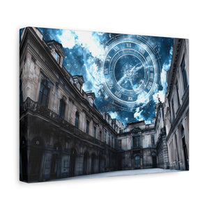 Sky Clock Matte Canvas Art | Unique Home Décor, Wall Art, Gift for Art Lovers