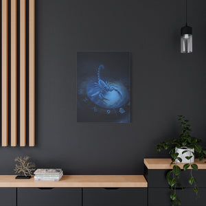 Scorpio Zodiac Wall Art, Astrology Decor, Mystic Home Gallery, Celestial Canvas, Gift for Astrologers, Unique Bedroom Decor