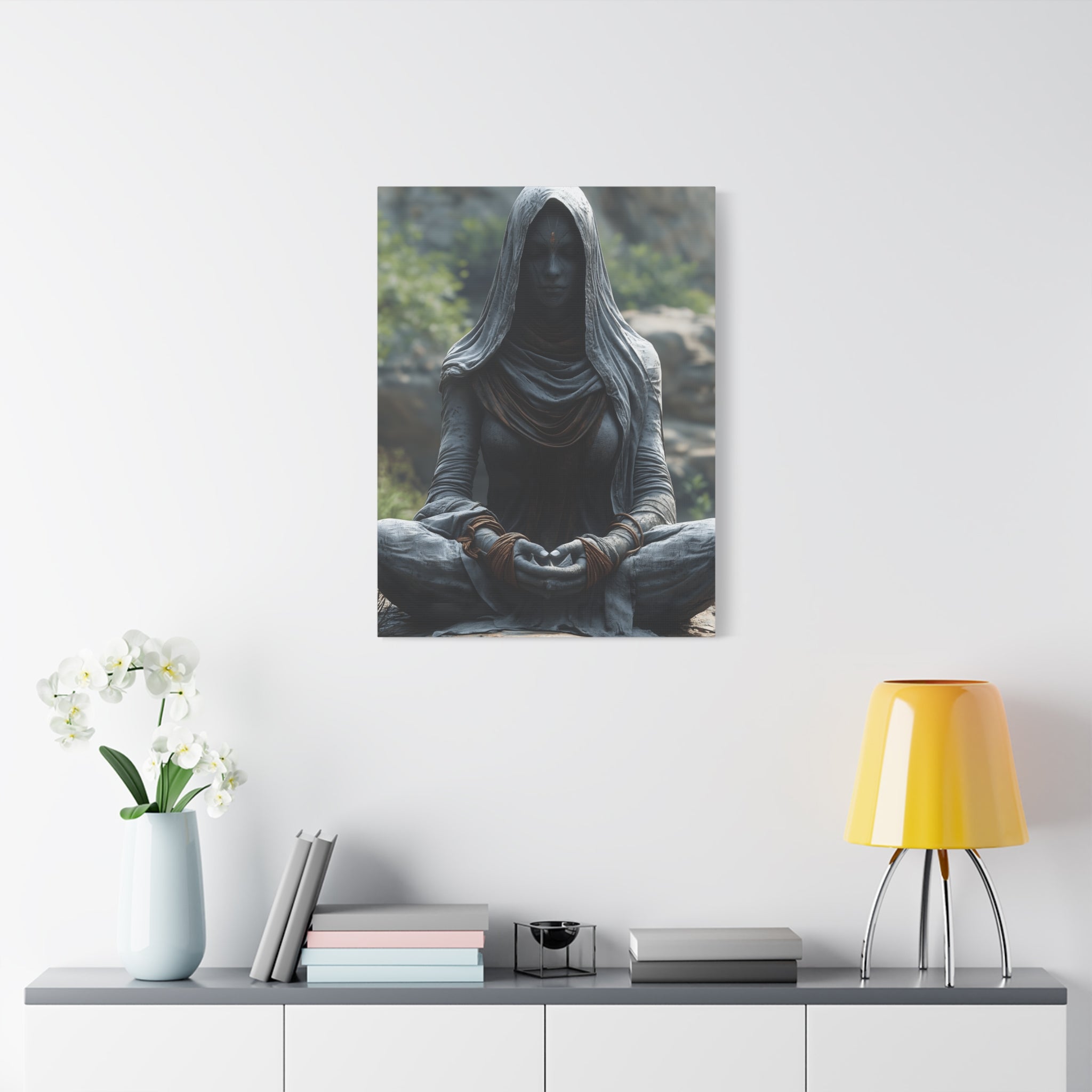 Meditation Wall Art, Zen Decor for Mindfulness, Spiritual Canvas Print, Spiritual Gift, Calm Room Decor, Artwork for Yoga Enthusiasts