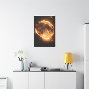 Stretched Canvas Wall Art - Radiant Moon Design