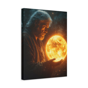 Celestial Guardian Matte Canvas Art, Mystic Wall Decor, Inspiring Home Office Decor, Cosmic Artwork, Spiritual Gift Idea