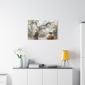 Nature-Inspired Matte Canvas Print, Wall Art, Bohemian Home Décor, Gift for Bird Lovers
