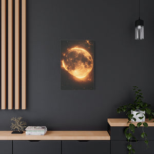 Stretched Canvas Wall Art - Radiant Moon Design