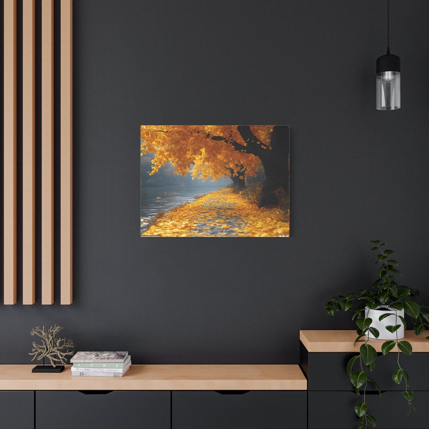 Autumn Serenity Canvas Wall Art, Fall Decor, Nature Photography, Thanksgiving Gift, Home Wall Decoration