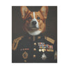 Dog, Pembroke Welsh Corgi, Military, Military Dress, Army, Air Force, Navy, Marines, Dog Wall Art, Dog Art, Military Wall Art, Military Art