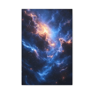 Stretched Canvas Art Print, Cosmic Wall Decor, Space Themed Home Decor, Celestial Art, Gifts for Astronomers, Meditation Room Decoration