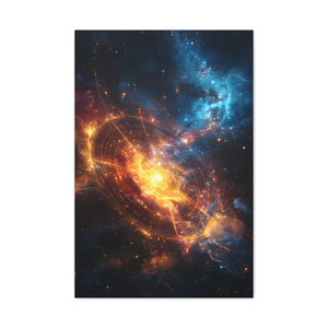 Cosmic Art Canvas, Galaxy Wall Decor, Stellar Home Design, Space Artwork, Astronomical Gift