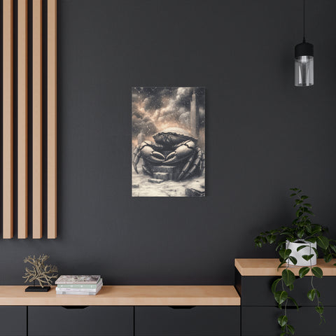 Intricate Crab Art Canvas Print, Coastal Decor, Ocean Lover Gift, Modern Wall Art, Nautical Home Accent