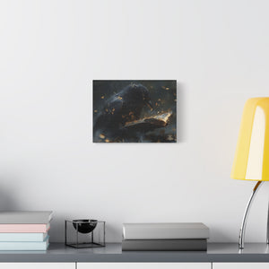 Mystical Raven Canvas Art Print, Gothic Wall Decor, Witchy Home Aesthetic, Unique Gift, Dark Fantasy Decoration