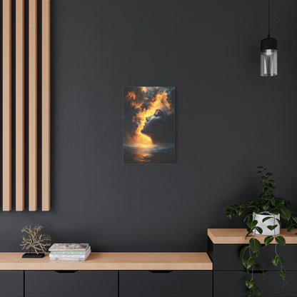 Canvas Wall Art, Modern Portrait, Abstract Design, Home Decor, Unique Gift, Inspirational Art, Boho Decor, Dreamy Atmosphere